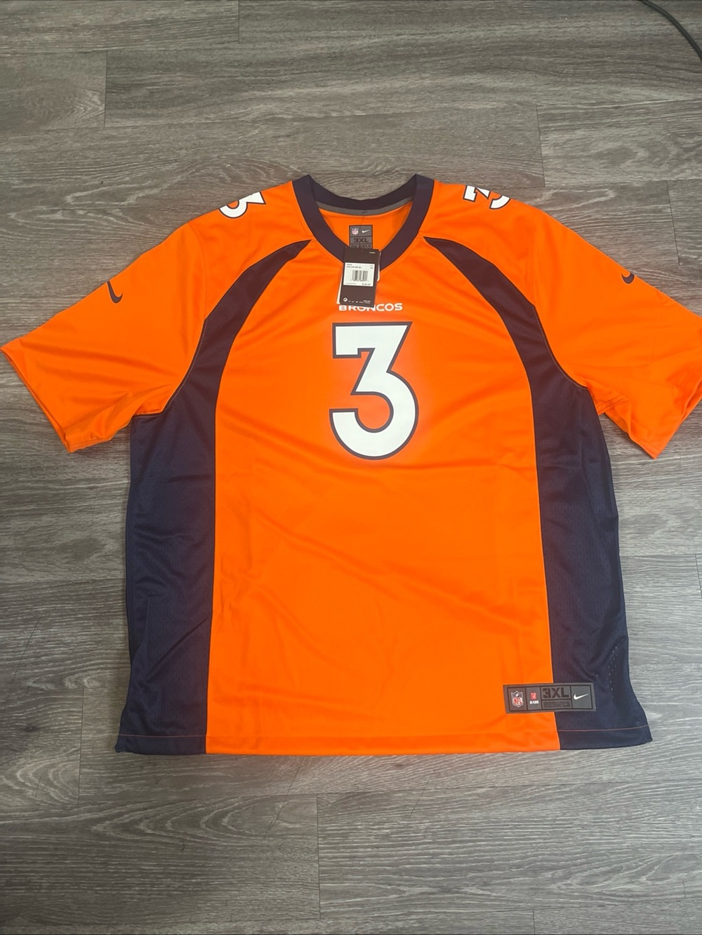 Russell Wilson Jersey 3XL Nike Denver  Broncos AUTHENTIC NFL